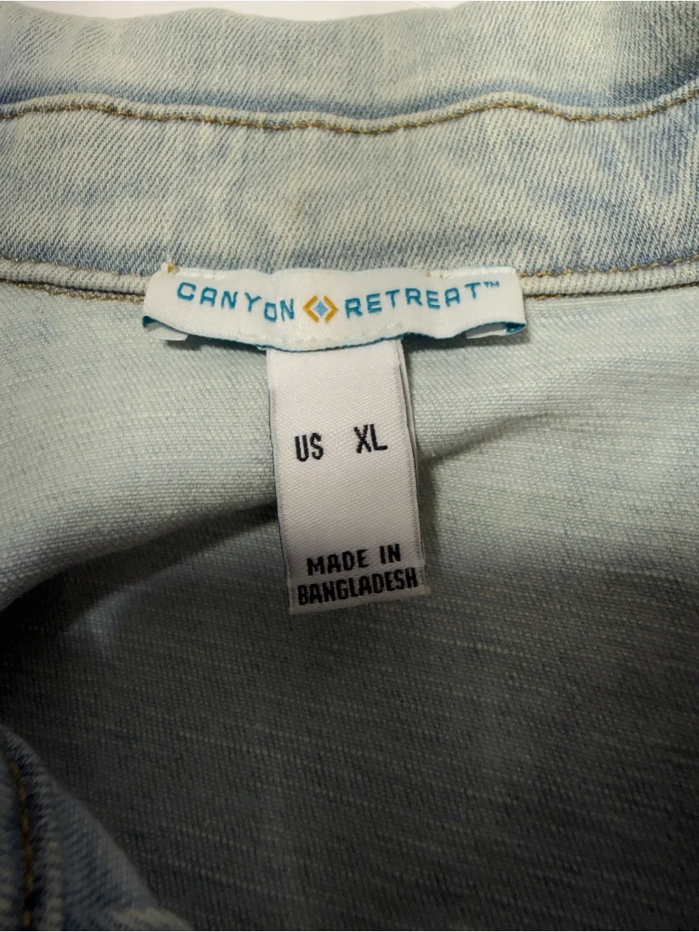 Light Wash Denim stretch trucker western Jacket with Frayed Hem - Women